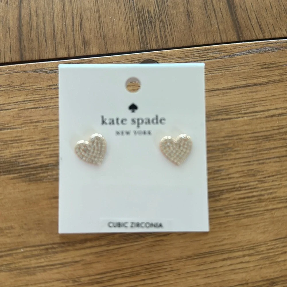 KATE SPADE HEART EARRINGS♠️